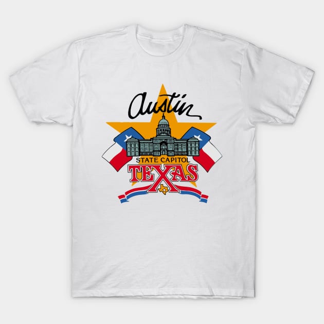 Austin, Texas Decal T-Shirt by zsonn